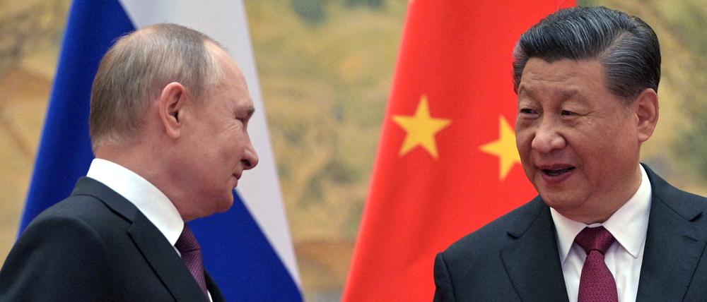 Der russische Präsident Putin bei einem Treffen mit Chinas Staatschef Xi im Jahr 2022.