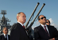 Enge Verbindung. Der russische Präsident Putin (links) und sein ägyptischer Amtskollege al -Sisi im Jahr 2014. Foto: via REUTERS