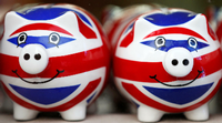 Die britische Wirtschaft hat momentan durch Pandemie und Brexit nicht viel zu lachen. Foto: REUTERS/Andrew Winning