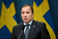 Premier Stefan Löfven steht in der Kritik. Foto: Fredrik Sandberg/TT News Agency/Reuters