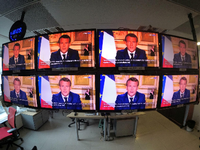 Frankreichs Präsident Emmanuel Macron hielt am Montagabend seine vierte Rede in der Corona-Krise. Foto: REUTERS