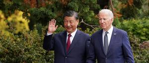 Chinas Staats- und Parteichef Xi Jinping und US-Präsident Joe Biden am Rande des Apec-Gipfels in San Francisco.