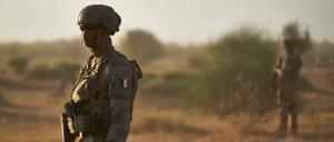 Französische Soldaten in der Sahel-Zone in Burkina Faso.