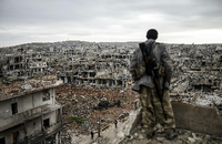 Weite Teile Syriens liegen nach wie vor in Trümmern. Foto: Bulent Kilich/AFP