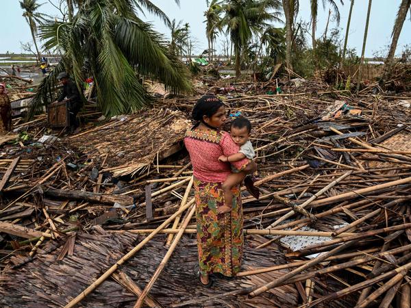 Die Rohingya in Myanmar traf der Zyklon besonders hart.