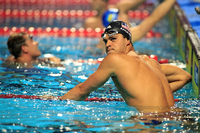 Michael Andrew ist eines der größten Talente im Schwimmsport und geht als Favorit in den Weltcup in Berlin. Foto: Justin Casterline/Getty Images/AFP