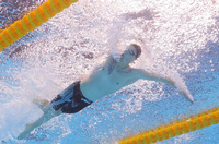 Florian Wellbrock gewinnt Silber über 800 Meter bei der Schwimm-WM in Budapest. Foto: Antonio Bronic/Reuters