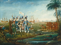 Am 12. Oktober 1492 landeten Kolumbus und seine Crew auf San Salvador. Foto: imago images/Everett Collection