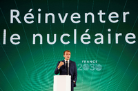 Emmanuel Macron will die Kernkraft neu erfinden - als Teil seines Innovationskonzepts "France 2030". Foto: Ludovic Marin/Reuters