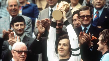 1974 führte Franz Beckenbauer das deutsche Team als Kapitän zum WM-Titel. 