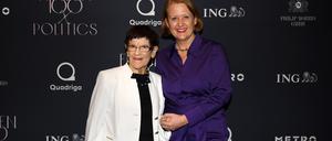 Kämpfen für die Gleichstellung. Die frühere Gesundheitsministerin Rita Süssmuth und Familienministerin Lisa Paus