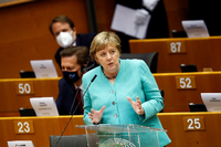 Merkels emotionaler Auftritt im EU-Parlament