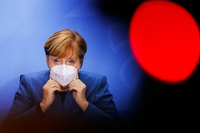 Kanzlerin Angela Merkel hatte dieses Mal mehr Erfolg als beim letzten Mal. Foto: Reuters/Fabrizio Bensch