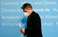 Wirtschaftsminister Habeck rechnet mit einem Lieferstopp von russischem Gas. Foto: AFP