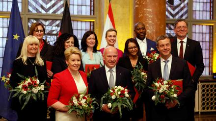 Der neue Berliner Senat unter Führung von Regierendem Bürgermeister Kai Wegner.