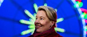 Berlins Regierende Bürgermeisterin Franziska Giffey (SPD), hier bei der Weihnachtsmarkt-Eröffnung am Alexanderplatz.