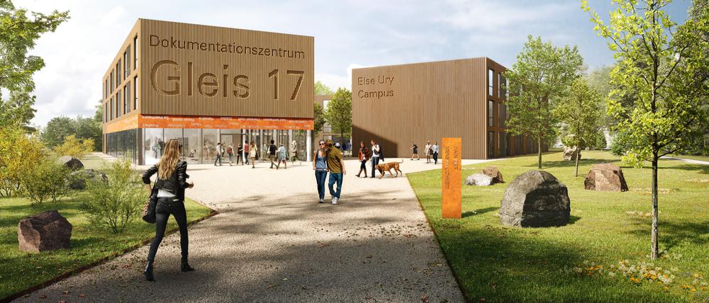 So stellt sich die Moses Mendelssohn Stiftung ihren Else-Ury-Campus am Bahnhof Grunewald vor.