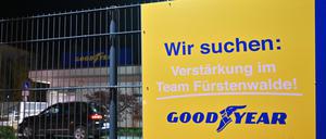 Derzeit sucht das Goodyear-Werk in Fürstenwalde noch Mitarbeiter. 