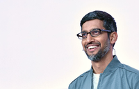 Google-Chef Sundar Pichai übernimmt auch die Leitung der Konzernmutter Alphabet. Foto: Josh Edelson / AFP