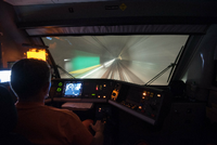 Am 08.10.2015 findet die Inbetriebsetzung und erste Testfahrt im Gotthard-Basistunnel statt. dpa