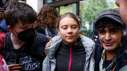 Klimaaktivistin Greta Thunberg in London. 