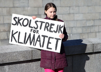 Greta Thunberg, schwedische Klimaaktivistin (Archivbild) Foto: dpa/Virginia Mayo