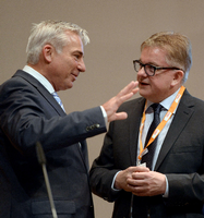 Thomas Strobl (links), der Landesvorsitzende der CDU Baden-Württemberg, und der CDU-Fraktionschef Guido Wolf. Foto: Bernd Weißbrod/dpa
