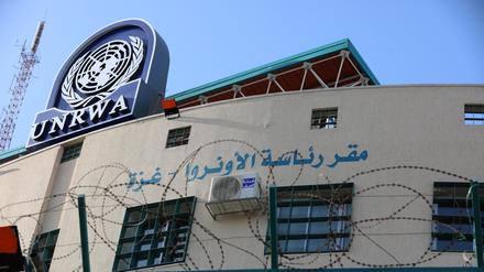 Das Hauptquartier der United Nations Relief and Works Agency (UNRWA) in Gaza. 