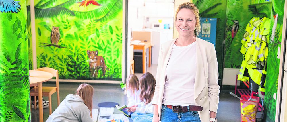 Die Havelmüller-Schule mit ihrer Konrektorin Bettina Gedike in Berlin-Reinickendorf ist für den Schulpreis nominiert.
