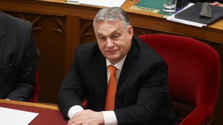 Ministerpräsident Viktor Orban im ungarischen Parlament