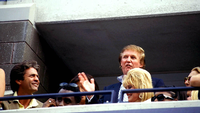 Donald Trump bei den US Open 1997. Zu der Zeit soll er dort Amy Dorris sexuell belästigt haben. Foto: Imago