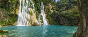 Der malerische Wasserfall Cascada de Minas Viejas in Mexiko.