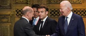 Zwei für Europa: US-Präsident Joe Biden und Kanzler Olaf Scholz öffnen den Weg für die Lieferung westlicher Kampfpanzer an die Ukraine. 