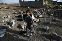 Eine Militärallianz unter Führung Saudi-Arabiens hat den Jemen in Trümmer gebombt. Foto: Mohammed Mohammed/XinHua/dpa
