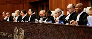 Anhörung im Gutachterverfahren zur Besatzungspolitik Israels vor dem Internationalen Gerichtshof in den Haag.  