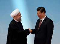 Irans Präsident Hassan Rouhani pflegt enge Beziehungen zu Peking, um die US-Sanktionen zu umgehen. Foto: REUTERS/Mark Ralston/Pool