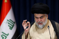 Der Kleriker al Sadr verfügt über viel Einfluss im Irak. Doch kann er das Land stabilisieren? Foto: Alaa al Marjani/AFP