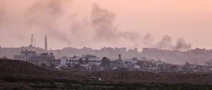 Rauch im südlichen Gazastreifen.