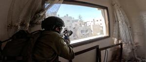 Ein israelischer Soldat im Gazastreifen.