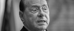 Silvio Berlusconi, ehemaliger Premierminister von Italien. Berlusconi ist tot. 