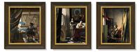 Anlässlich seiner digitalen Ausstellung widmet Google dem Künstler Johannes Vermeer heute sein Logo. Grafik: Google