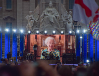 Videoclip mit der Queen bei dem Jubiläumsfeierlichkeiten in London. Foto: IMAGO/ZUMA Wire