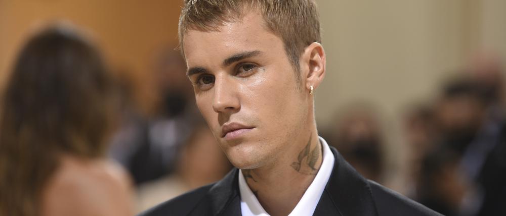 Popstar Justin Bieber auf einer Gala.