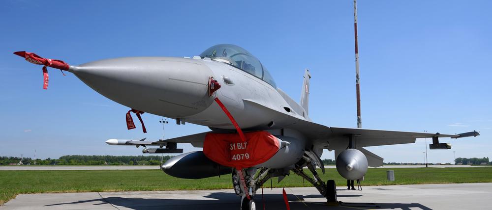 Deutschland und Großbritannien können der Ukraine keine F-16-Kampfjets liefern.
