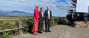EZB-Präsidentin Christine Lagarde und Fed-Chef Jerome Powell (r.) gaben sich beim Treffen in Jackson Hole vage.