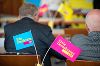 Landesparteitag der FDP Mecklenburg-Vorpommern. Foto: Frank Hormann/dpa