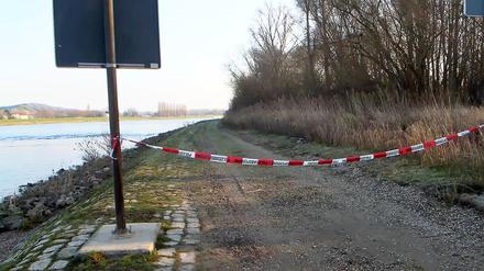 Am Rheindamm bei Hockenheim wurde die Leiche einer Frau gefunden.