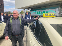 Leszek Nadolski, Chef der Berliner Taxi-Innung, fordert Hilfe von der Landespolitik – unter anderem bei der Umstellung auf E-Antriebe. Foto: Christian Latz