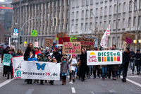 Im November protestierten 100 Menschen für die Ausübung des Vorkaufsrechts durch „Diese eG“. Foto: Christian Mang