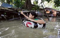 Überschwemmungen in Myanmar